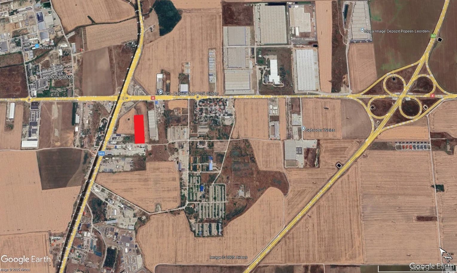 Urban land between Ring Road and Ring Highway A0